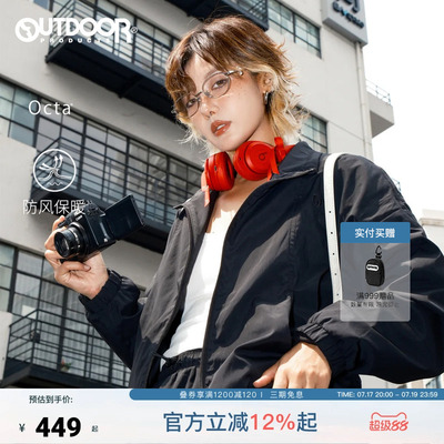 25新款户外加绒立领夹克外套女