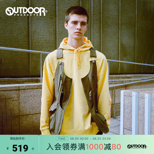 outdoor products 加州云雀工装马甲男夏多口袋防泼梭织工装背心