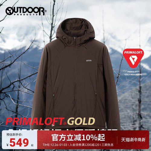 outdoor products 秋冬新品超轻棉服女户外休闲保暖连帽短外套