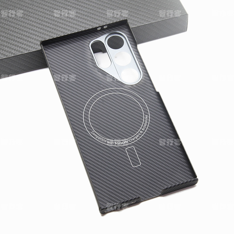 适用三星S24超轻薄600D凯夫拉纤维S24Ultra强力Magsafe磁吸手机壳