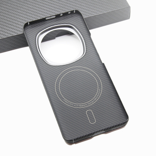 适用荣耀Magic6Pro超轻薄600D细纹凯夫拉碳纤维Magsafe磁吸手机壳