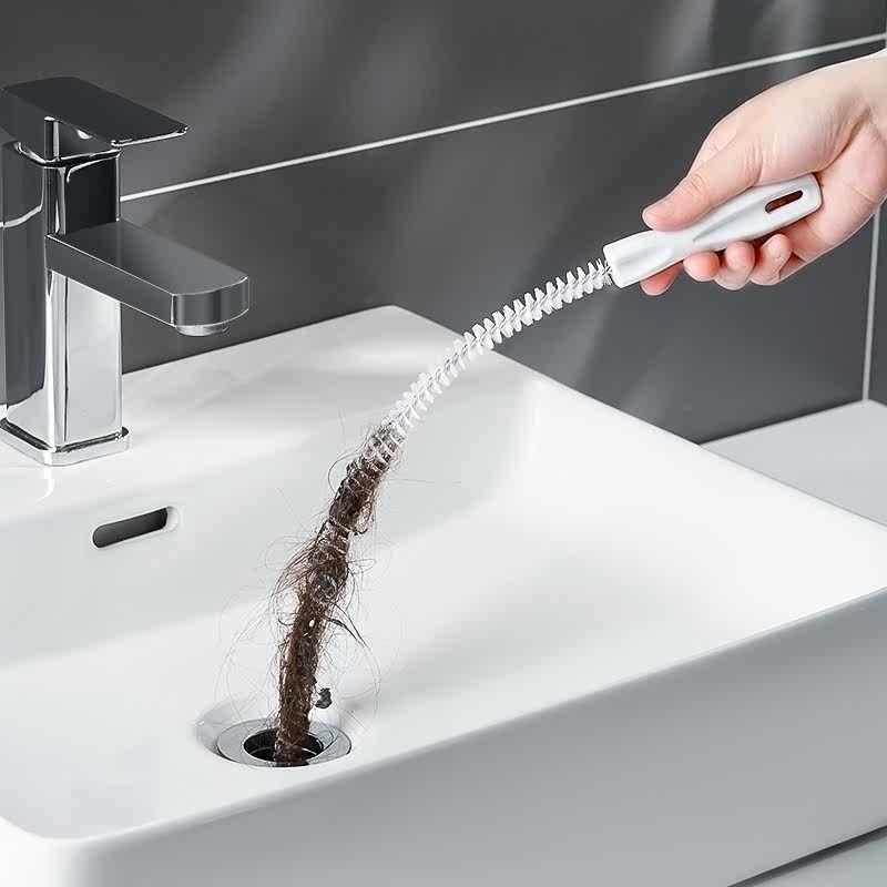 日本下水道疏通神器管道清洁棒地漏头发毛发洗手池防堵专用工具-封面