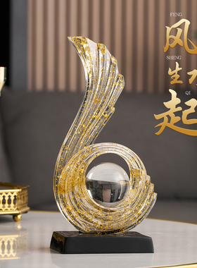 风生水起家居客厅电视柜酒柜摆件