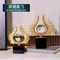 展翅高飛擺件軟裝輕奢高檔玄關(guān)客廳酒柜電視柜裝飾品喬遷開業(yè)送禮