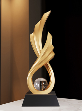 风生水起艺术摆件酒柜装饰品轻奢高级感客厅乔迁新居礼品高档大气