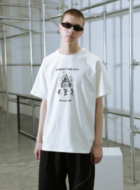 Senior Role新款夏季纯棉宽松圆领短袖潮情侣装圆领休闲T恤国潮