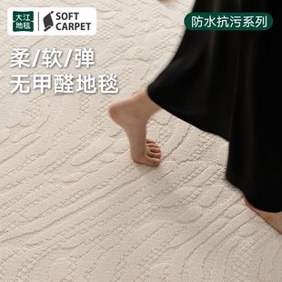大江客厅地毯家用高级简约沙发茶几防水地垫书房卧室脚垫可擦免洗