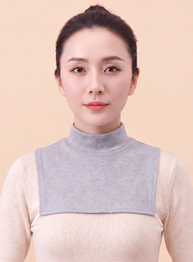 纯棉加高领毛衣假领护颈防扎保暖