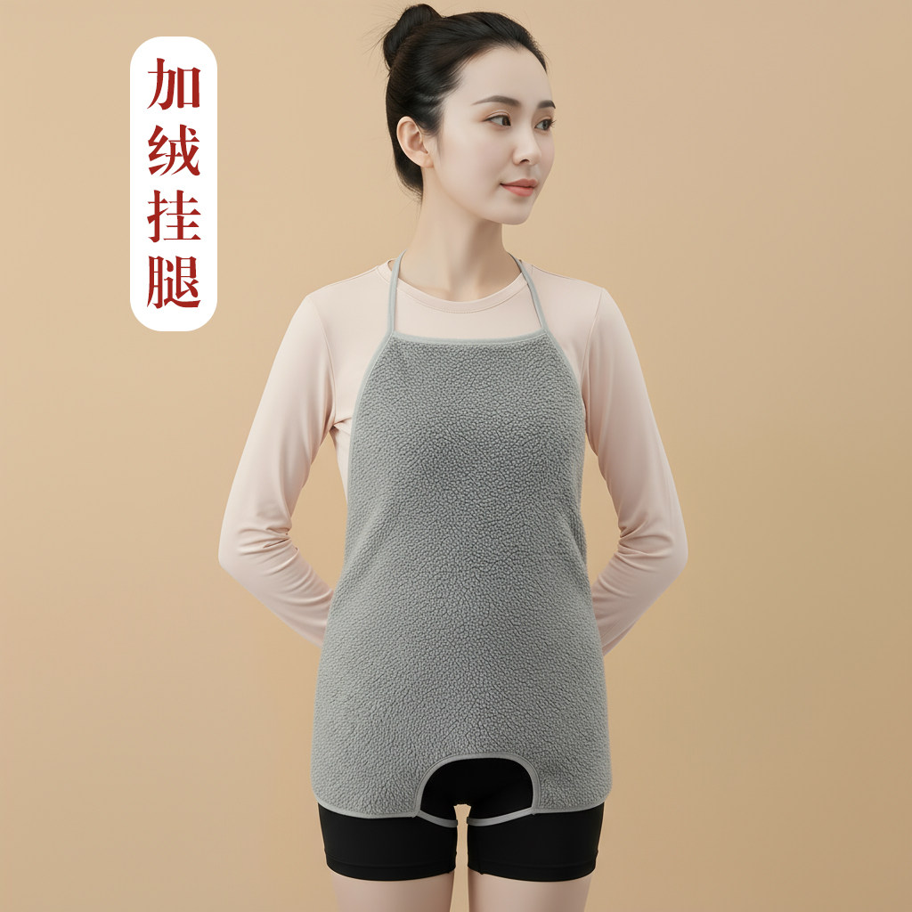 成人护肚睡觉四季肚兜吊带式防着凉挂腿加绒加厚保暖中老年男女士