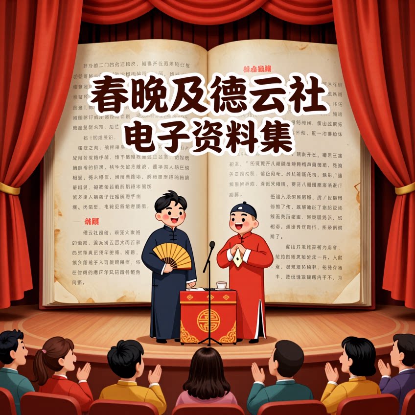 春晚相声小品及德云社合集电子书设计素材/源文件
