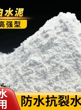 白水泥速干散装防水家用瓷砖填缝剂地漏墙面修补白色水泥粉堵漏王