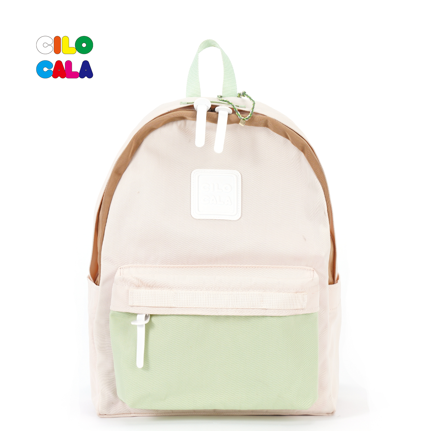 CILOCALA撞色双肩包女M+号通勤包小众多巴胺学生书包通勤旅行背包