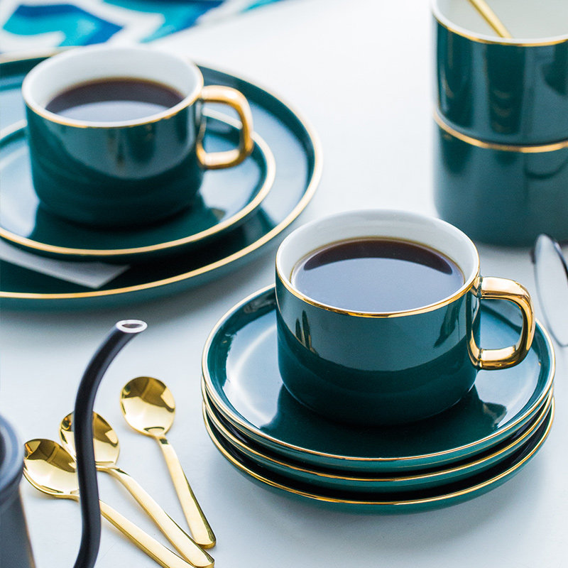 European style Luxurious Mug Phnom Penh Afternoon Tea Cup and saucer spoon suit household ceramics Water cup scented tea glassin the Tableware , Coffee , Mug  category - from Buy2taobao.com to provide professional Taobao agent buy service