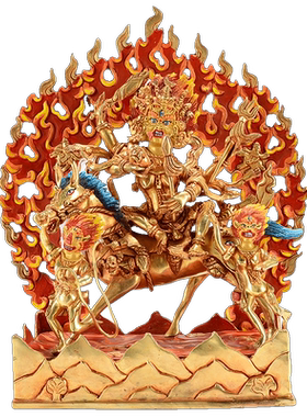 尼泊尔铜像藏村桌面摆件