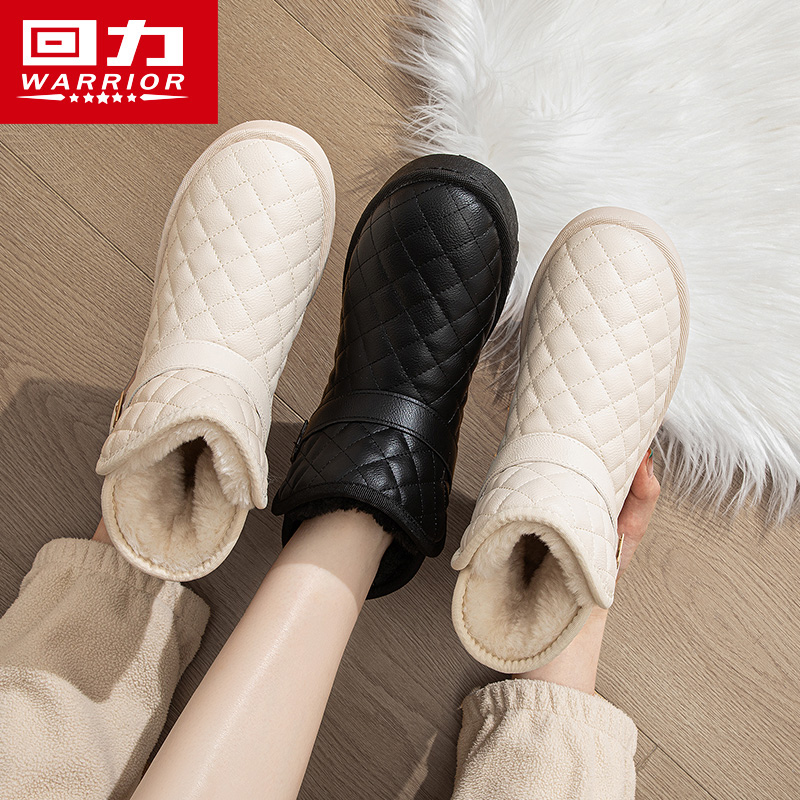 回力雪地靴女冬季加绒