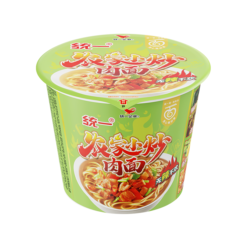 来一桶农家小炒肉面统一桶装夜宵