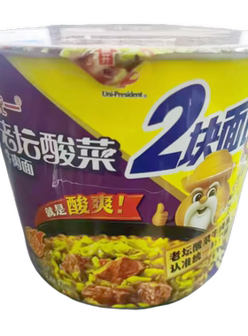 统一红油爆椒桶面两块面饼