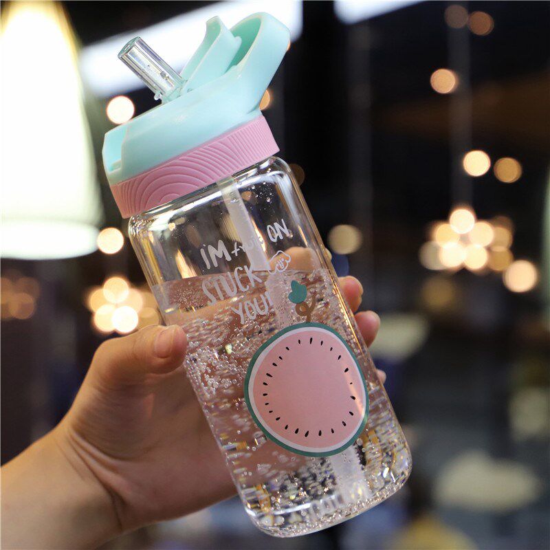 Female sex straw portable Water cup portable Glass go out leisure time student 2019 Portable Milk Cupin the Tableware , Cup/Cups/Kettle , Glass  category - from Buy2taobao.com to provide professional Taobao agent buy service