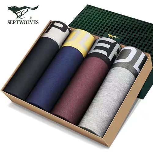 七匹狼男士内裤莫代尔大码平角裤