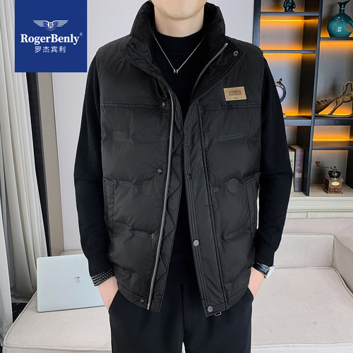 罗杰宾利秋冬新款运动轻薄羽绒马甲透气休闲时尚百搭马甲866801