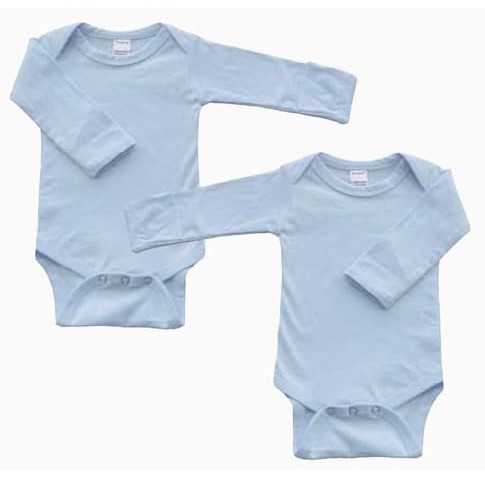 Baby Girl Boy Long Sleeve Bodysuit with mittens Pack of 2