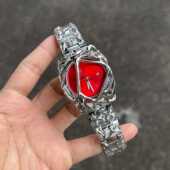 复古异形手表alabaster小众欧美风新款 y2k蛛网镂空日历潮流男表