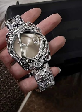 千禧年y2k中古表原创alabaster蛛网毒液异形手表小众高级男士腕表