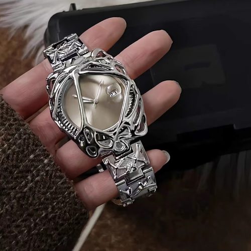 品时中古千禧y2k男蛛网异形手表