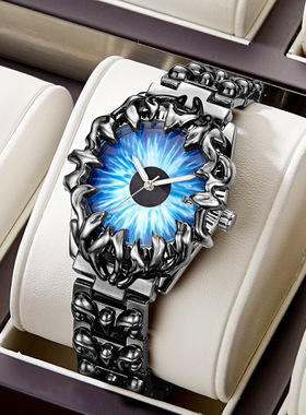 千禧年异形手表复古alabaster爪子眼睛欧美风y2k非机械男士腕表