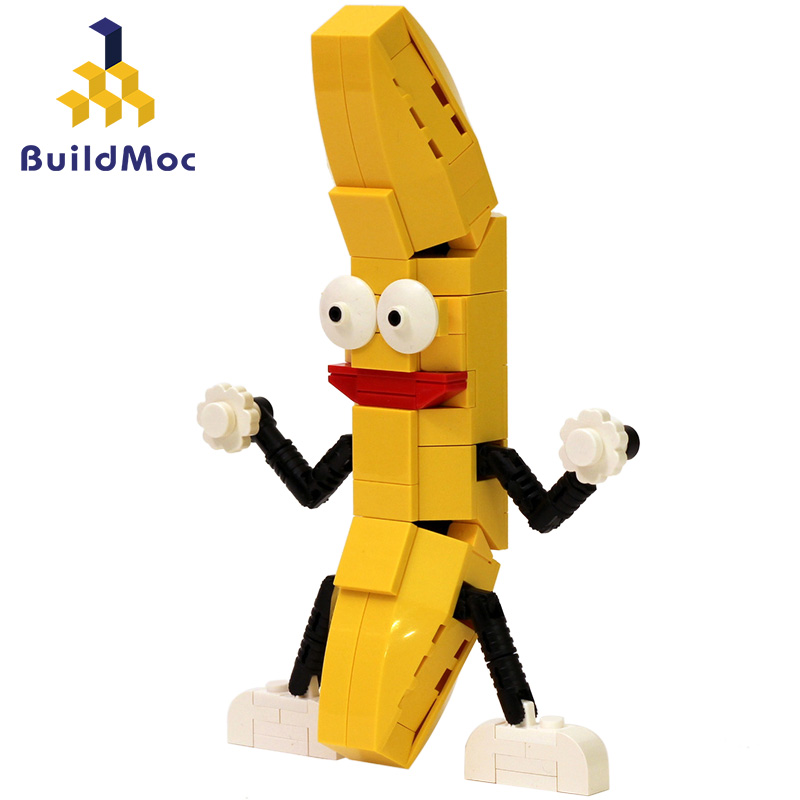 BuildMOC创意经典MOC-0199跳舞香蕉中国拼插拼插积木益智积木玩具 玩具/童车/益智/积木/模型 普通塑料积木 原图主图