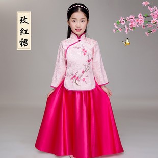 宝贝红梅赞舞蹈服装演出服的价格