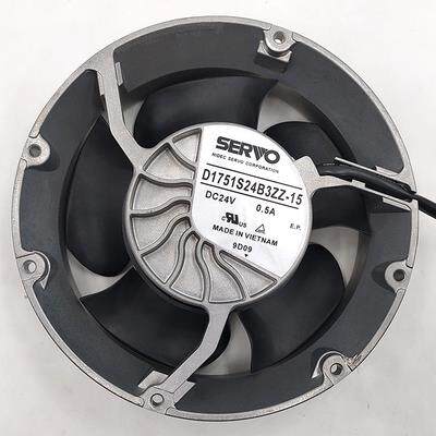 三菱V3000印刷机 收纸风扇D1751S24B3ZZ-15 24V 3线可调速风扇24V