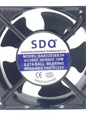 SAA12038/15050/17251/18060/20060B2H AC 220V 散热机柜风扇SDQ