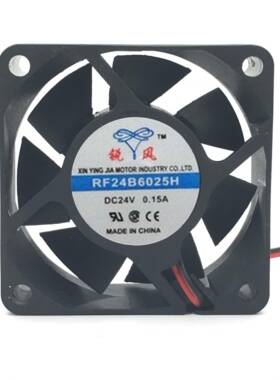RF24B6025H锐风 6025 DC 24V 0.15A轴流风机变频器风扇60*60*25MM