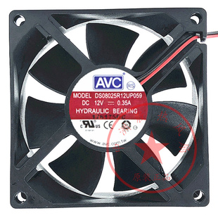 0.35 奇宏AVC 12V 8025 DS08025R12UP059散热风扇12v暴力风扇 8cm