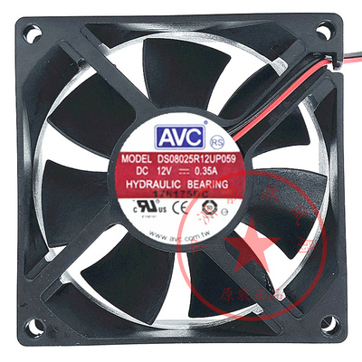 奇宏AVC 8cm 8025 12V 0.35 DS08025R12UP059散热风扇12v暴力风扇