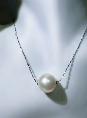 一物一拍 巨大正圆15mm大白龙珠纯天然淡水珍珠项链路路通可调节