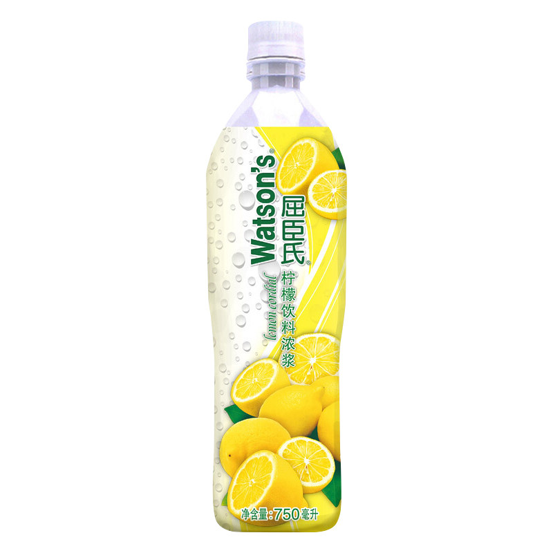 Watson( Watsons )lemon Drinks 750ml*1 Bottle Pre-bartender Lemon juice concentratein the Coffee/Oatmeal/Chongyin , Beverages , Juice , Concentrated fruit and vegetable juice  category - from Buy2taobao.com to provide professional Taobao agent buy service