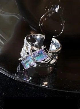 女指环戒指轻奢暗黑风个性甜高级感酷风开口小众时尚ins荆棘设计