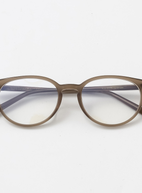 复古素颜镜小香风高级感超轻板材黑框眼镜框女配近视防蓝光玳瑁色