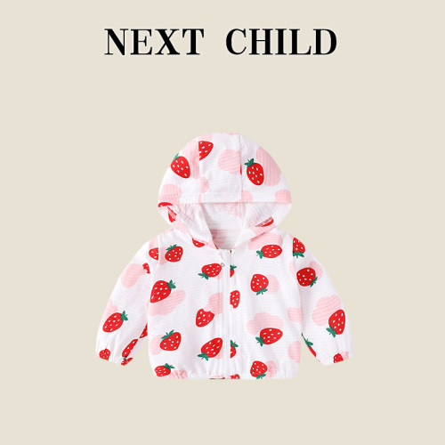 英国Next Child男女宝宝夏季薄款防晒衣男女童纯棉时尚开衫外套潮
