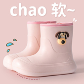 中筒防水轻便外穿防滑雨靴日系胶鞋 爆款 女款 超轻水鞋 时尚 雨鞋