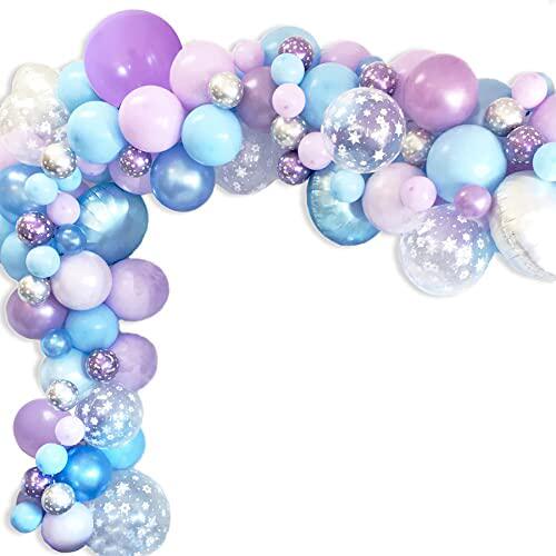 snowflake party balloon garland kit  ice princess birthday d