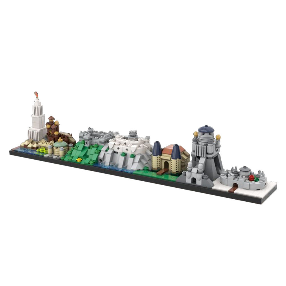 【高砖零件】权力的游戏维斯特洛大陆天际线MOC29080拼装积木玩具