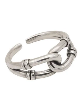 戒指简约冷淡风韩版女银色食指可调节复古个性百搭指环