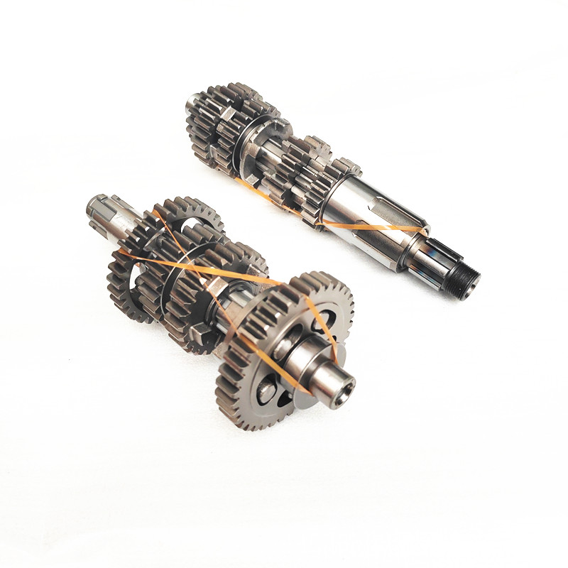 摩托车配件适用hj125-20俪爽hj150-7/150-23a主副轴总成挡齿配件