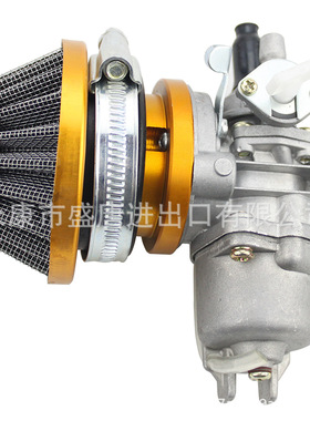 44mm黄色空滤器化油器适配ATV 43 cc-49cc四轮越野车割草机滑板车