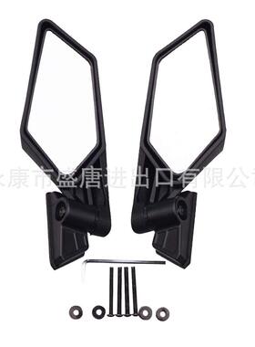 GOOFIT  后视镜摩托车车把44mm 2件替换UTV RZR黑色