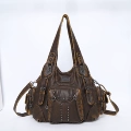 Large Distressed Brown Single Pocket