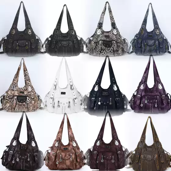 Three-Waisted Angel Tie-Dye Y2K Biker Bag, Trendy Underarm Bag, Niche Retro Millennium Subculture, High-End Vintage